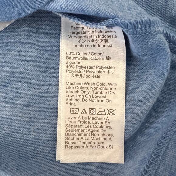 NWT J. Crew Men's Seacoast Blue Heathered Slim Washed Jersey Pocket - Picture 8 of 9